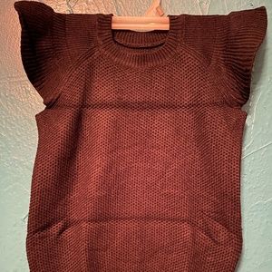 Batermoon Girls Flutter Sleeve Sweater